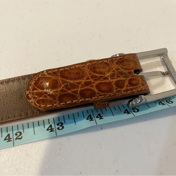 W. KLEINBERG Glazed Alligator Belt - Picture 9 of 10